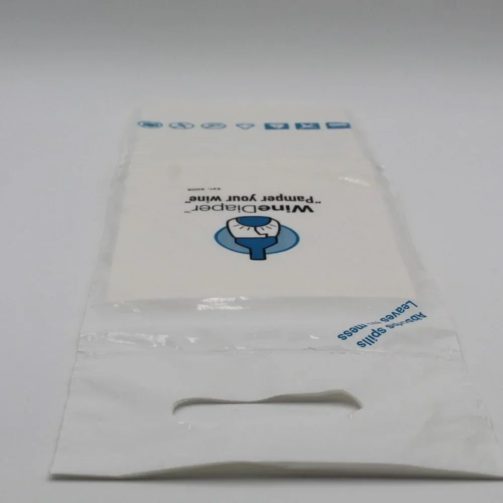 1 Piece Wine Diaper Reusable Protective And Absorbent Wine Bottle Bag Sleeve NEW